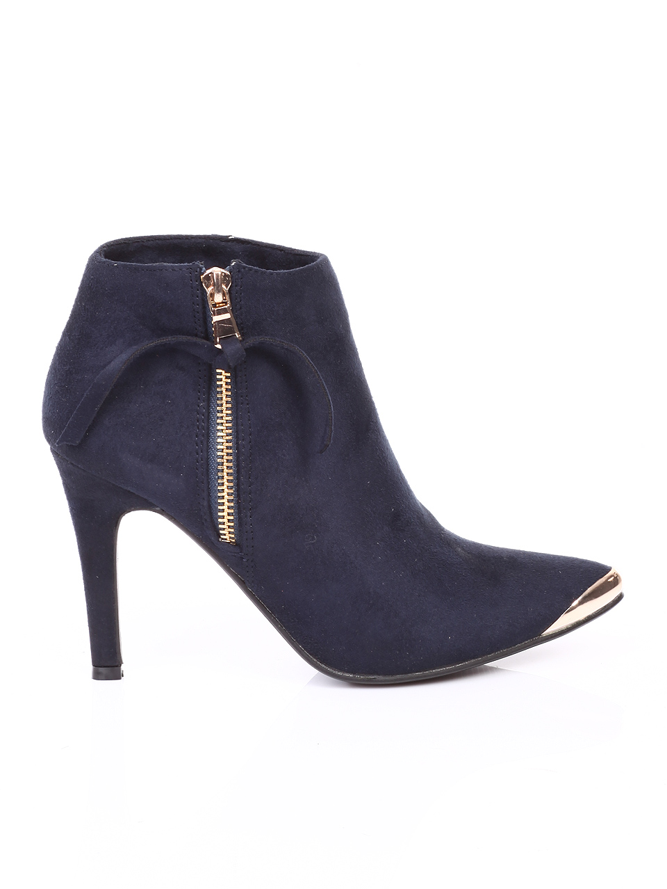 navy blue high heel boots